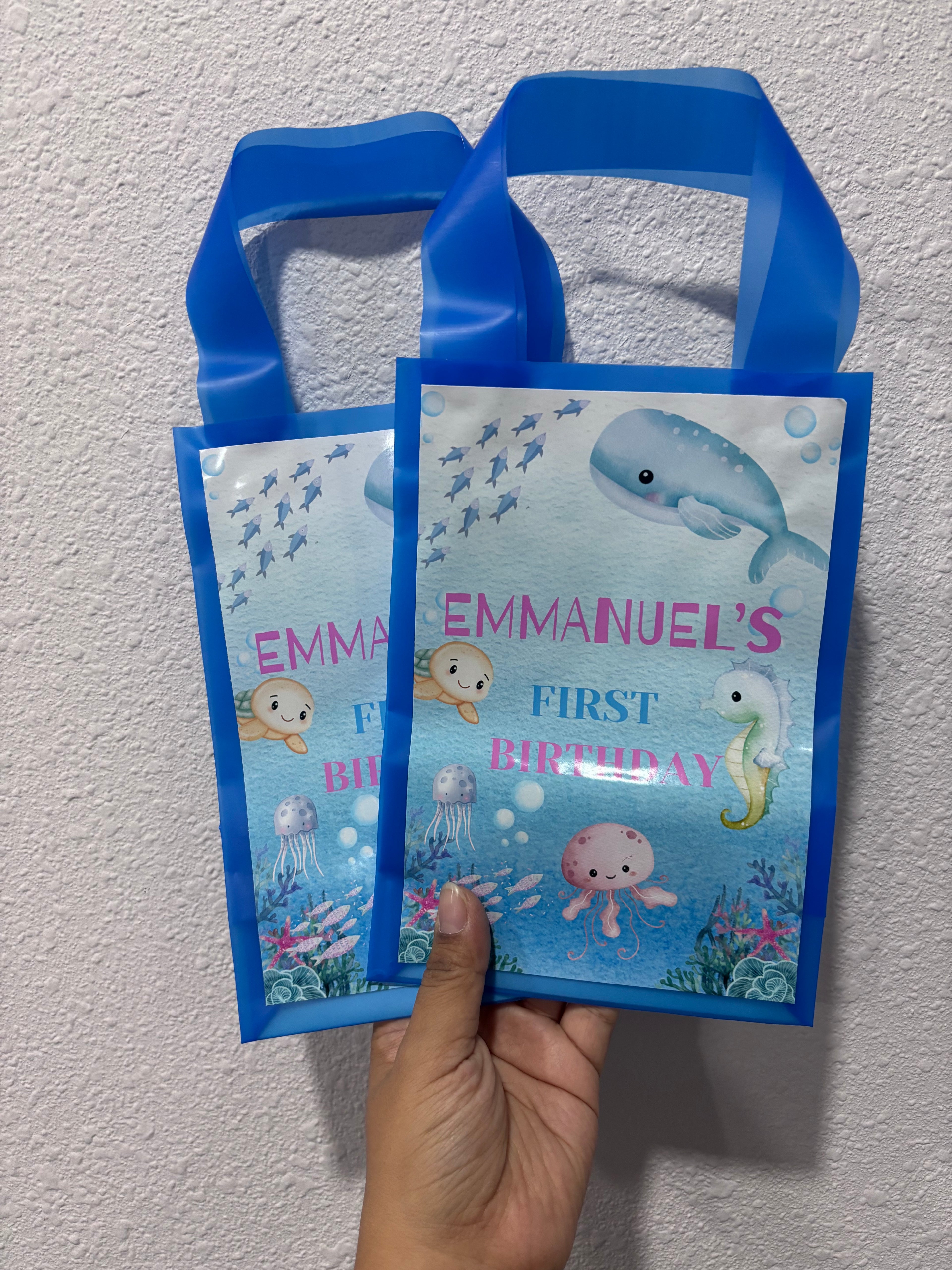 Custom goodie bags Under the Sea 12ct