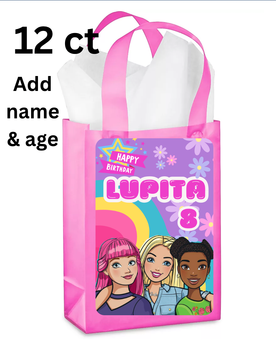 Custom Barbie and friends goodie bags 12ct