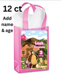 12 ct Custom Goodie bags Masha and bear